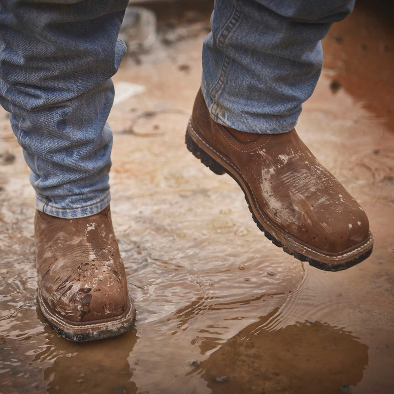 Men's Kodiak Lundbreck Waterproof Square-Composite Toe Wellington Work Boot image number 9