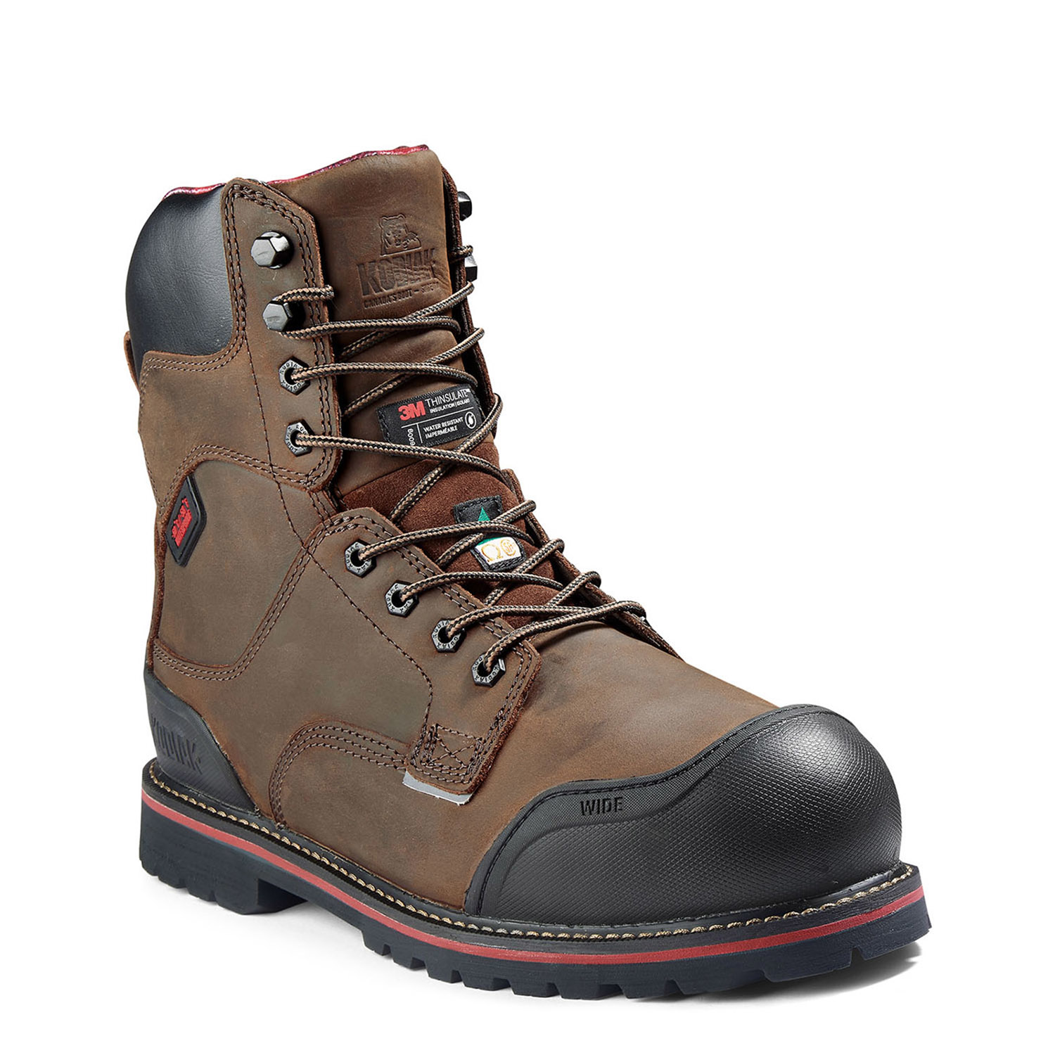 Narrow steel outlet toe boots